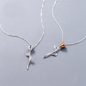 Rose Pendant Necklace for Women