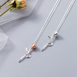 Rose Pendant Necklace for Women