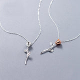 Rose Pendant Necklace for Women