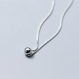 925 Silver Beads Pendant Necklace for Women