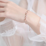 925 Silver Bangle with Clear CZ for Women