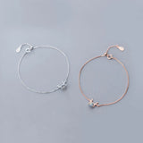 925 Silver Elk Crystal Bracelet Bangle Women Jewelry Gift