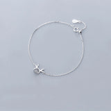 925 Silver Elk Crystal Bracelet Bangle Women Jewelry Gift