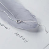 925 Silver Hollow Hexagon Bracelet Women Gift Girls Lady