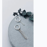 Silver Tassel Drop Earrings