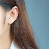 925 Silver Snake Stud Earrings for Girls Lady