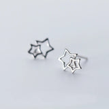 925 Silver Tiny Star Stud Earrings Gift for Girls Women