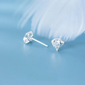 925 Silver Cubic Zirconia Stud Earrings