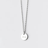 925 Sterling Silver Lucky Tag Pendant Necklace for Women