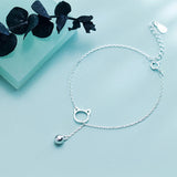 MloveAcc Cat Bell Charm Bracelets 925 Sterling Silver