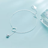 MloveAcc Cat Bell Charm Bracelets 925 Sterling Silver