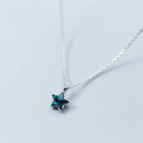 MloveAcc 925 Silver Star Pendant Necklaces for Women Girls