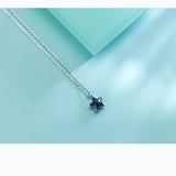 MloveAcc 925 Silver Star Pendant Necklaces for Women Girls