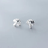 MloveAcc 925 Silver Mushroom Stud Earrings for Women Girls Statement Jewelry