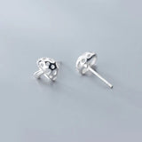 MloveAcc 925 Silver Mushroom Stud Earrings for Women Girls Statement Jewelry
