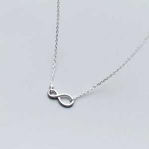 MloveAcc 925 Silver Infinity Love Pendant Necklace for Women