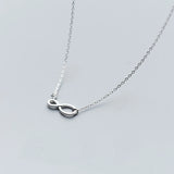 MloveAcc 925 Silver Infinity Love Pendant Necklace for Women