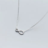 MloveAcc 925 Silver Infinity Love Pendant Necklace for Women