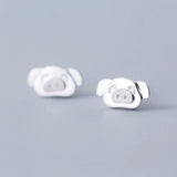 MloveAcc 925 Silver Pig Stud Earrings Gift For Girls Kids Lady
