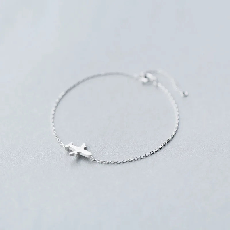 Matt Aircraft Airplane Chain Bracelets for Women