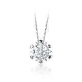 925 Silver Snowflake Pendant Necklace for Women Girls Daughter