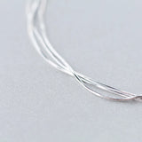 MloveAcc 925 Silver Snake Chain Bracelet for Women