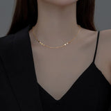 MloveAcc 925 Silver Peach Heart Choker Necklace Women Jewelry Gift