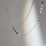 MloveAcc 925 Silver Peach Heart Choker Necklace Women Jewelry Gift