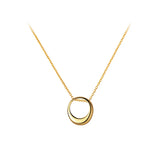 MloveAcc 925 Silver Women Necklace Round Oval Pendant