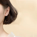 925 Silver Crown CZ Stud Earrings for Women Girl Silver Jewelry