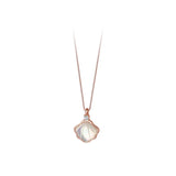 MloveAcc 925 Sterling Silver Shell Pendant Necklace Statement for Women