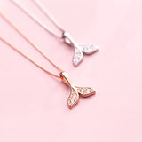 MloveAcc 925 Silver Mermaid Pendant Necklace