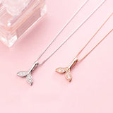 MloveAcc 925 Silver Mermaid Pendant Necklace