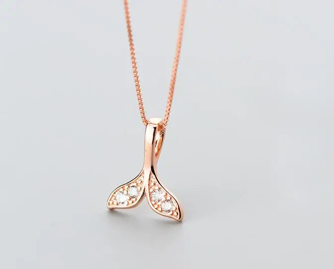 MloveAcc 925 Silver Mermaid Pendant Necklace