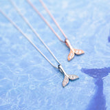 MloveAcc 925 Silver Mermaid Pendant Necklace