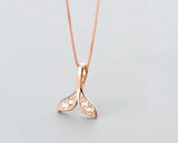 MloveAcc 925 Silver Mermaid Pendant Necklace
