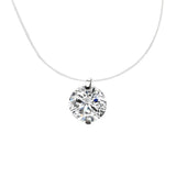 925 Silver Zircon Crystal Pearl Choker Necklace