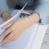 925 Silver Star Charm Bracelet Women