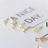 MloveAcc 925 Silver Star Cross Heart Stud Earrings for Women