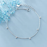 MloveAcc Bead Chain Bracelet Sterling Silver 925 Chain Bracelets for Women