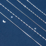 MloveAcc 925 Sterling Silver Basic Chain Necklace
