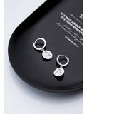 MloveAcc Round Silver Hoop Earrings 925 Sterling Silver Circle Earrings