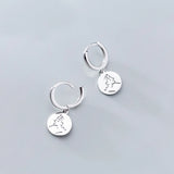 MloveAcc Round Silver Hoop Earrings 925 Sterling Silver Circle Earrings