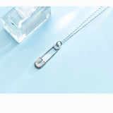 MloveAcc 925 Silver Drop Charm CZ Necklace