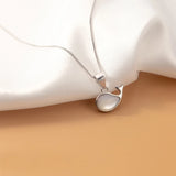 MloveAcc 925 Silver Shell Dolphin Pendant Necklace Women Girls Gift