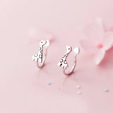 MloveAcc 925 Silver Giraffe Ear Cuff Clip Earring for Teen Girl