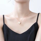 Women's Love Letter Envelope Pendant Necklace With Chain