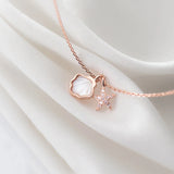Sea Star Shell Pendant Necklace 925 Sterling Silver Women Animal Jewelry