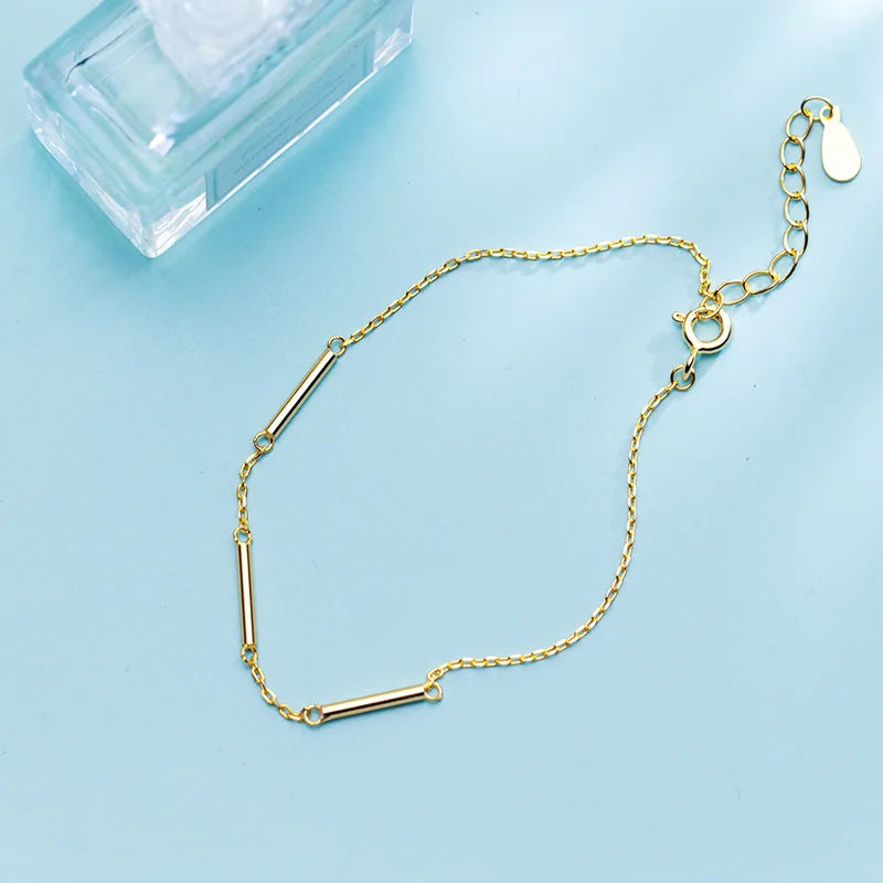 MloveAcc 925 Silver Women Bracelet Classic Chain Link