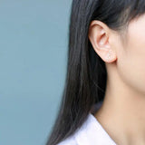 925 Silver Infinity Love Knot Stud Earrings for Women